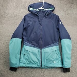 Mountain Hardwear Blue and Teal Ski Jacket